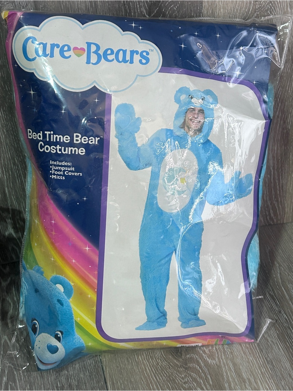 Classic Bedtime Bear Care Bears Costume for Adults Size Medium - Picture 9 of 13